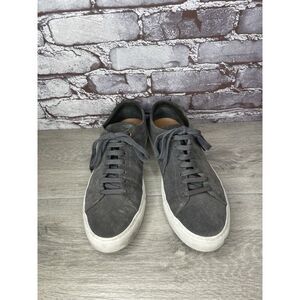 Goodman Brand Edge Charcoal Suede Casual Lace Low Top Sneakers Men Sz 42EU/9M US